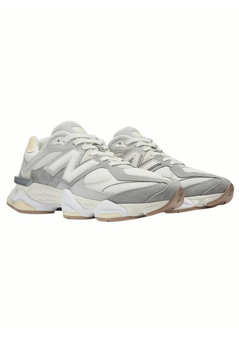 New Balance Kids 9060 sneakers in white and grey with side logo NEW BALANCE | GC9060ABGRIGIO